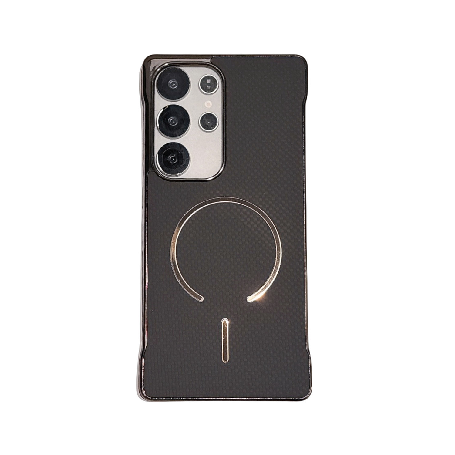 Compatible with Samsung S26 Ultra phone case, frameless magnetic, S25 Ultra electroplated Kevlar, S24P protective case