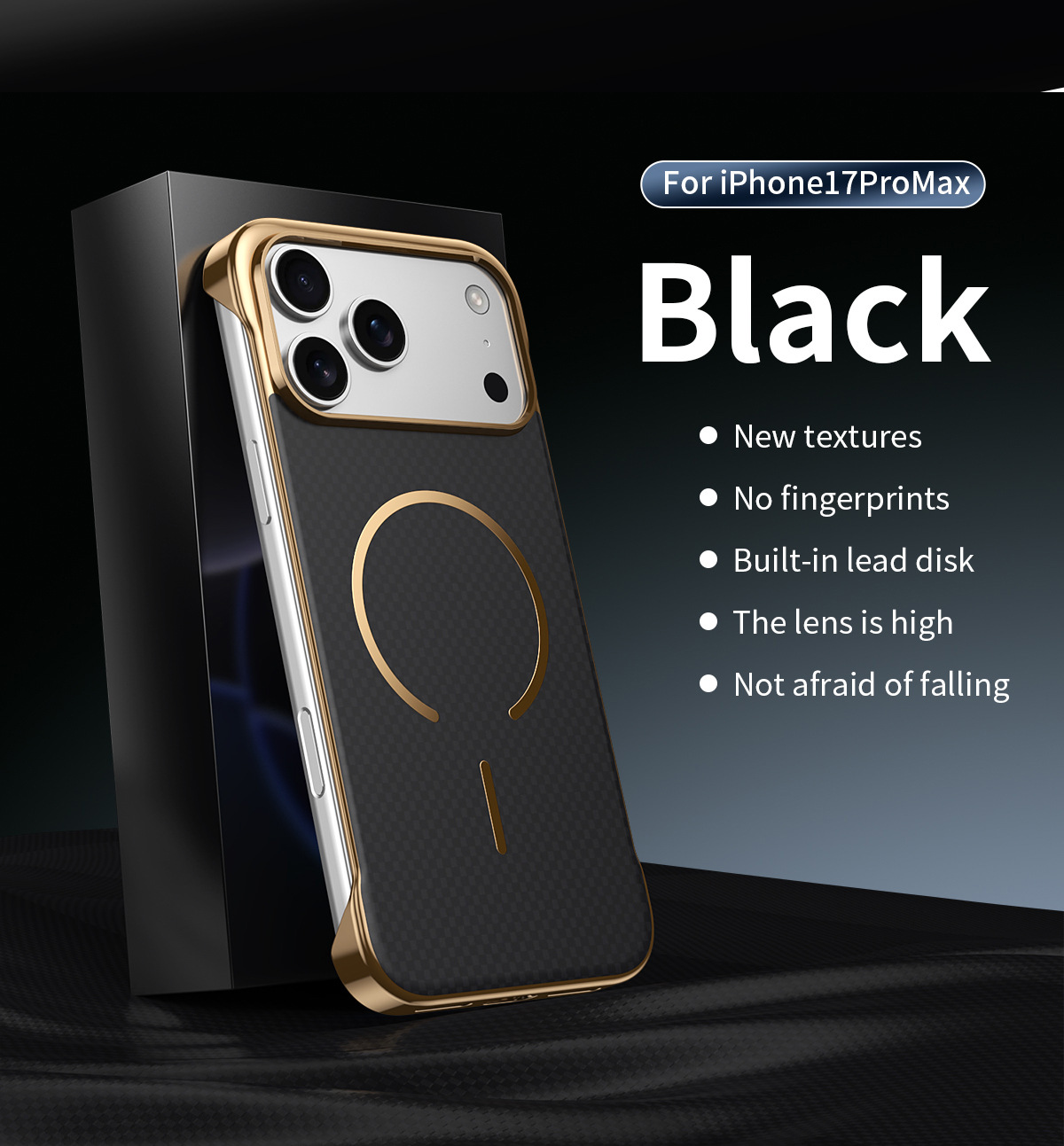 Compatible with Apple iPhone 17 Pro Max, wireless charging, 16 Pro, frameless, 15-inch electroplated ultra-thin skin-feel protective case