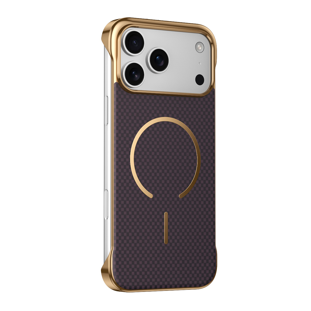 Compatible with Apple iPhone 17 Pro Max, wireless charging, 16 Pro, frameless, 15-inch electroplated ultra-thin skin-feel protective case