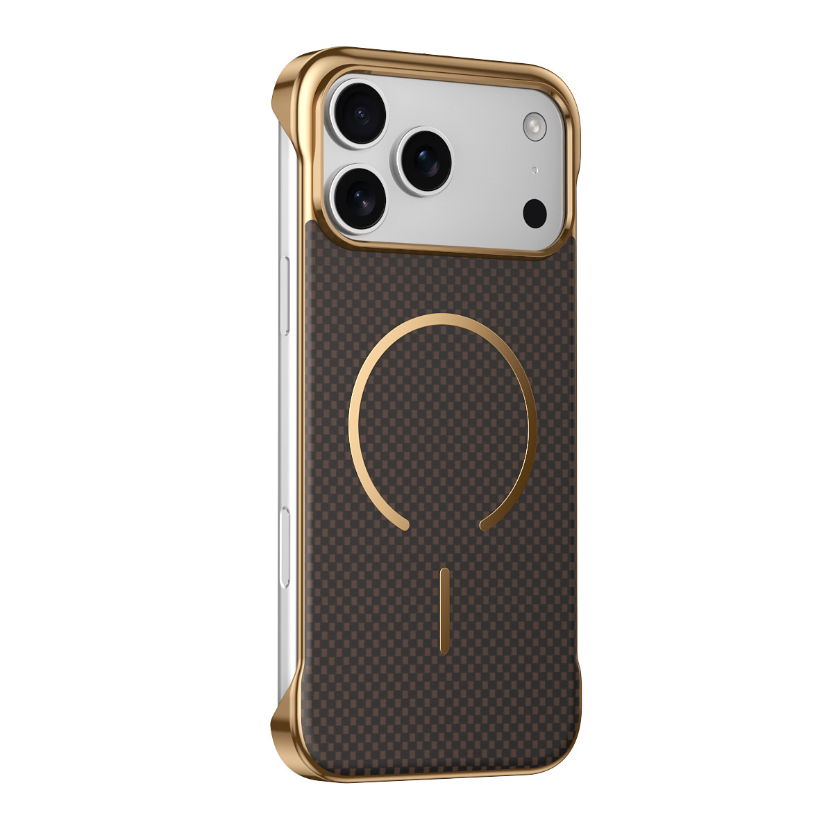 Compatible with Apple iPhone 17 Pro Max, wireless charging, 16 Pro, frameless, 15-inch electroplated ultra-thin skin-feel protective case