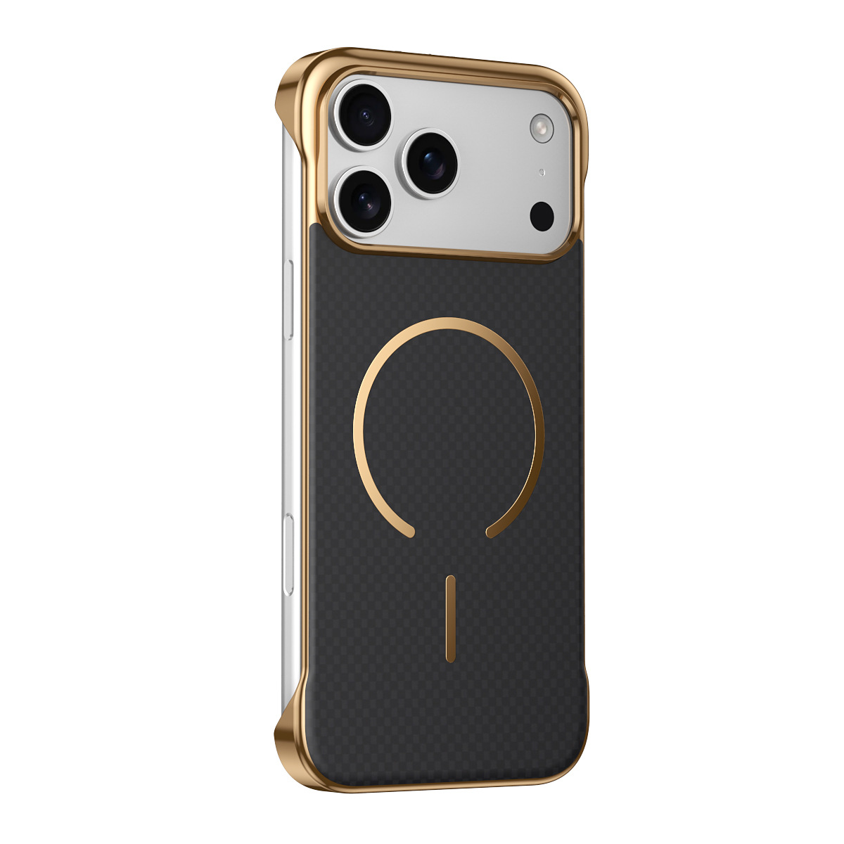 Compatible with Apple iPhone 17 Pro Max, wireless charging, 16 Pro, frameless, 15-inch electroplated ultra-thin skin-feel protective case