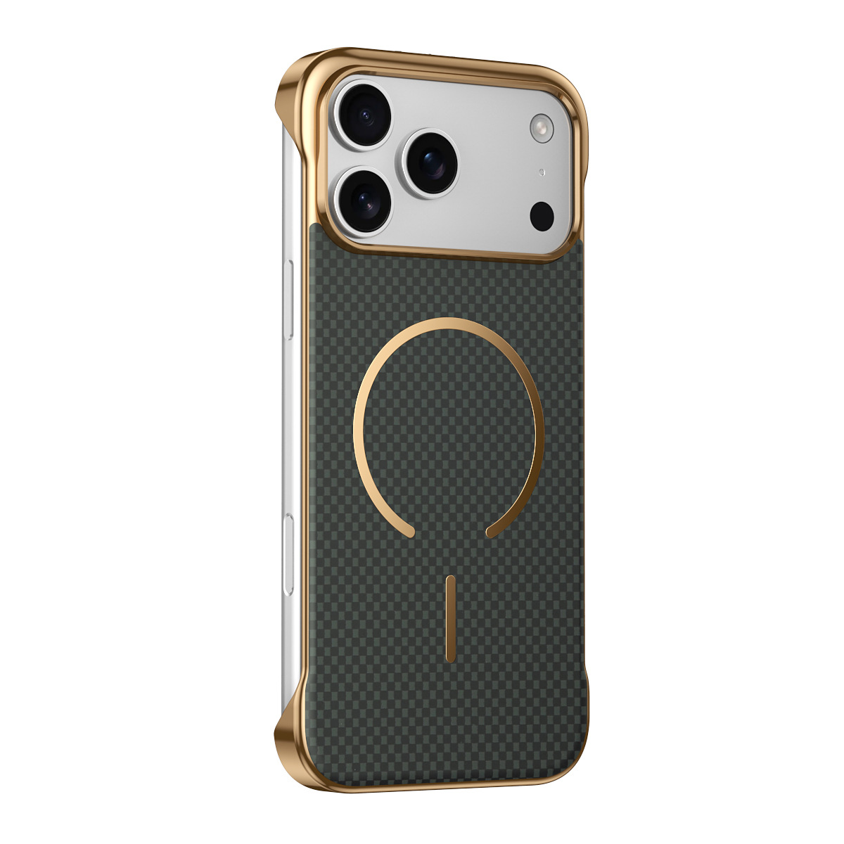 Compatible with Apple iPhone 17 Pro Max, wireless charging, 16 Pro, frameless, 15-inch electroplated ultra-thin skin-feel protective case