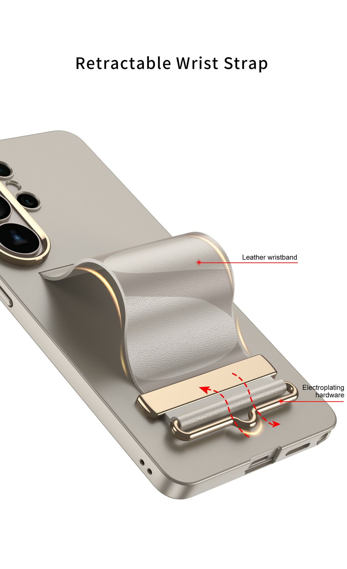 Compatible with Samsung S26 Ultra phone case, wristband, stand, contact lens frame, and S25 Ultra ultra-thin shockproof protective case