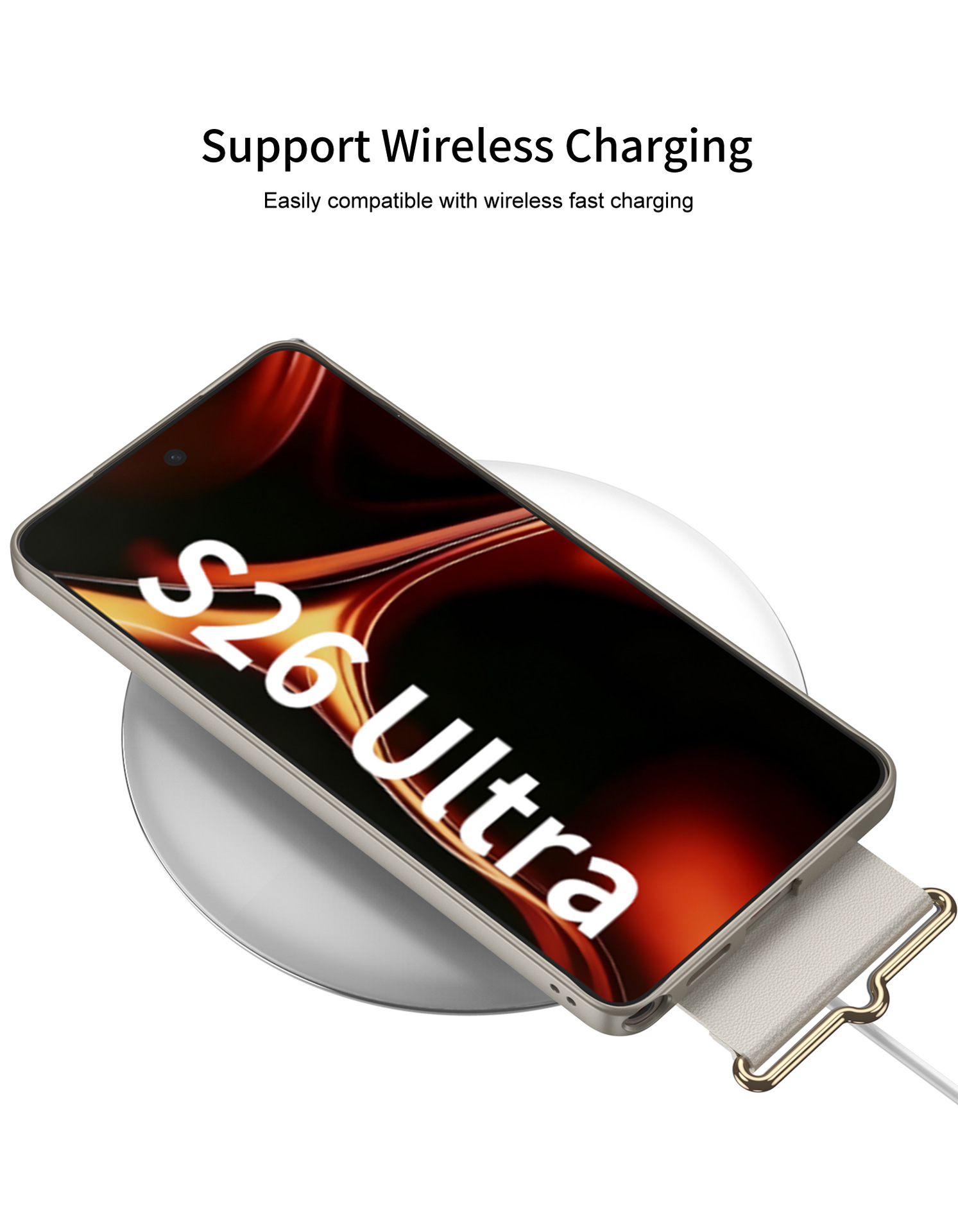 Compatible with Samsung S26 Ultra phone case, wristband, stand, contact lens frame, and S25 Ultra ultra-thin shockproof protective case