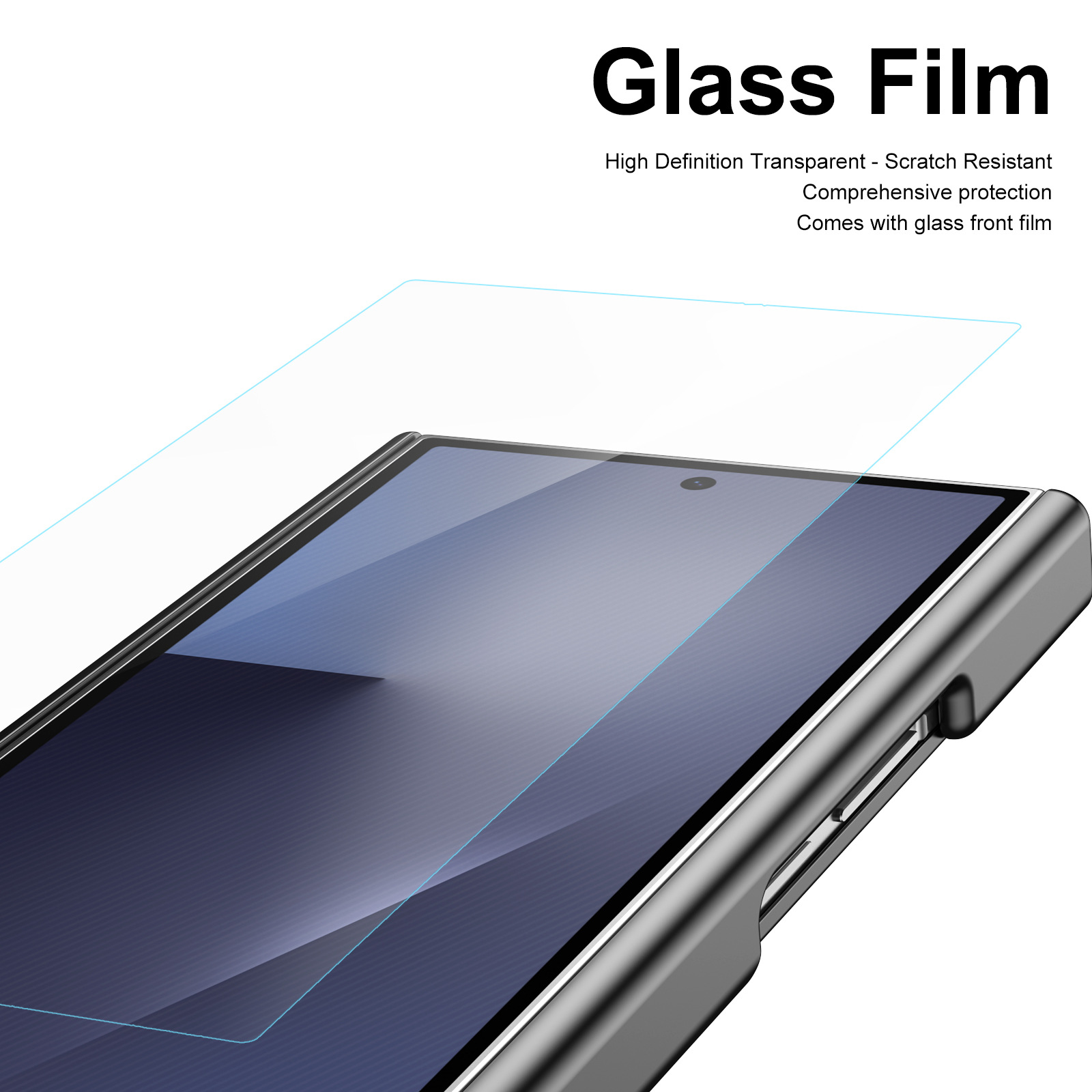 Compatible with Samsung Z TriFold phone case, dual-axis hinge, spring-loaded pen slot, tri-fold shockproof protective case.