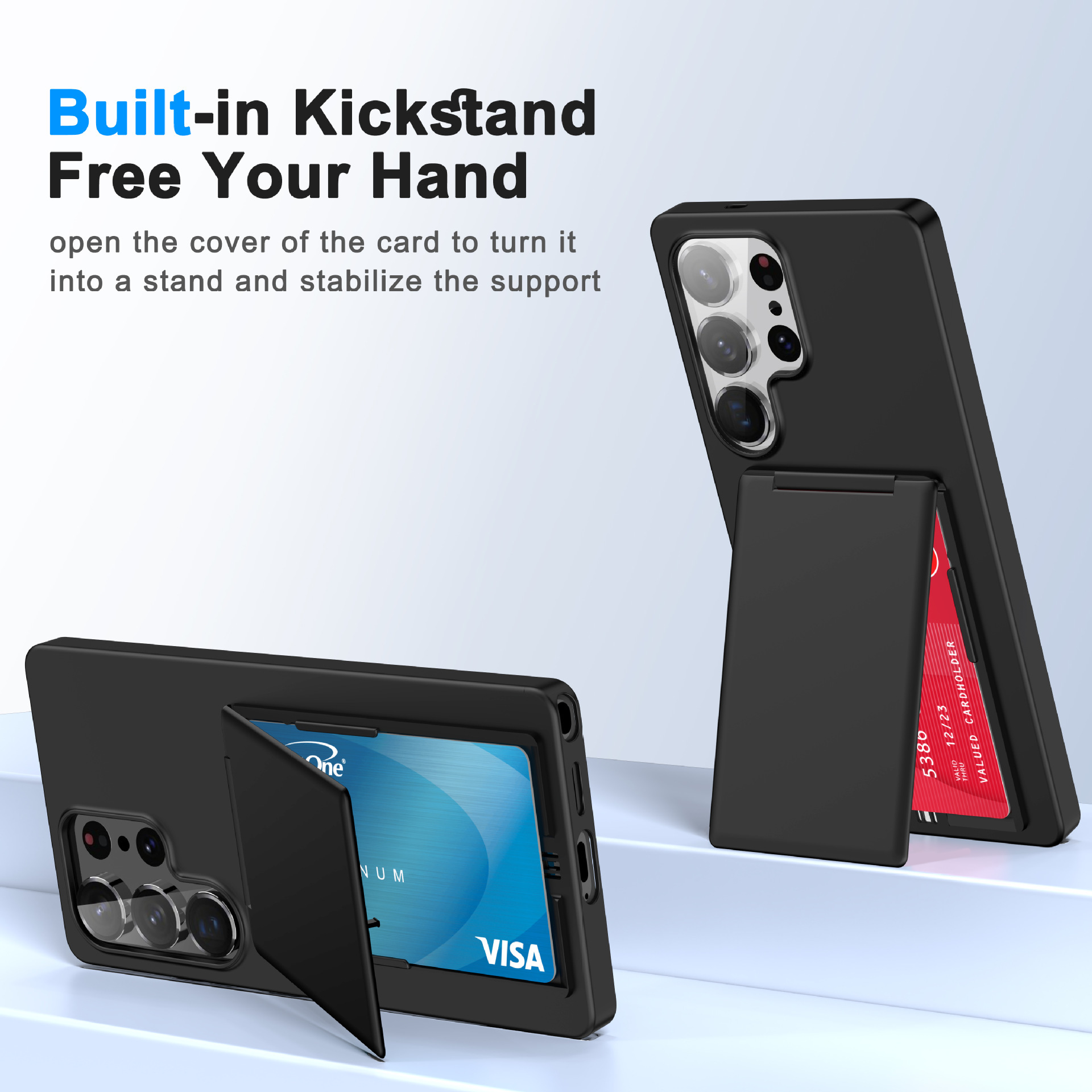 Compatible with Samsung S26 Ultra phone case, S25E card holder, S24P business card slot, and S23U drop-proof protective case.