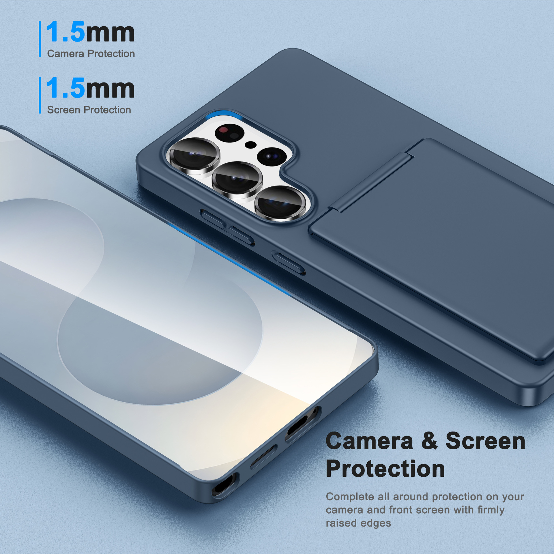 Compatible with Samsung S26 Ultra phone case, S25E card holder, S24P business card slot, and S23U drop-proof protective case.