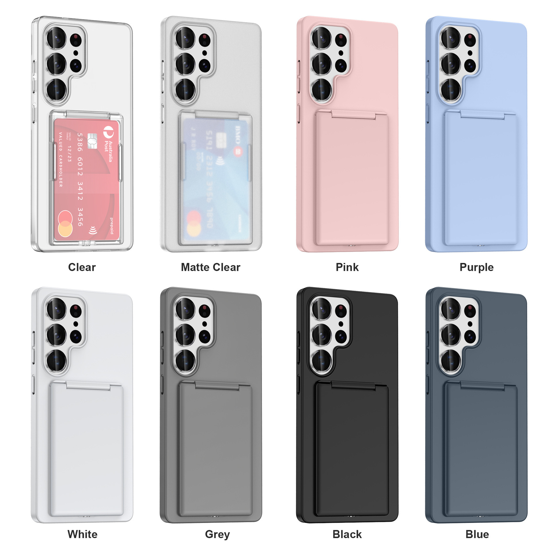 Compatible with Samsung S26 Ultra phone case, S25E card holder, S24P business card slot, and S23U drop-proof protective case.