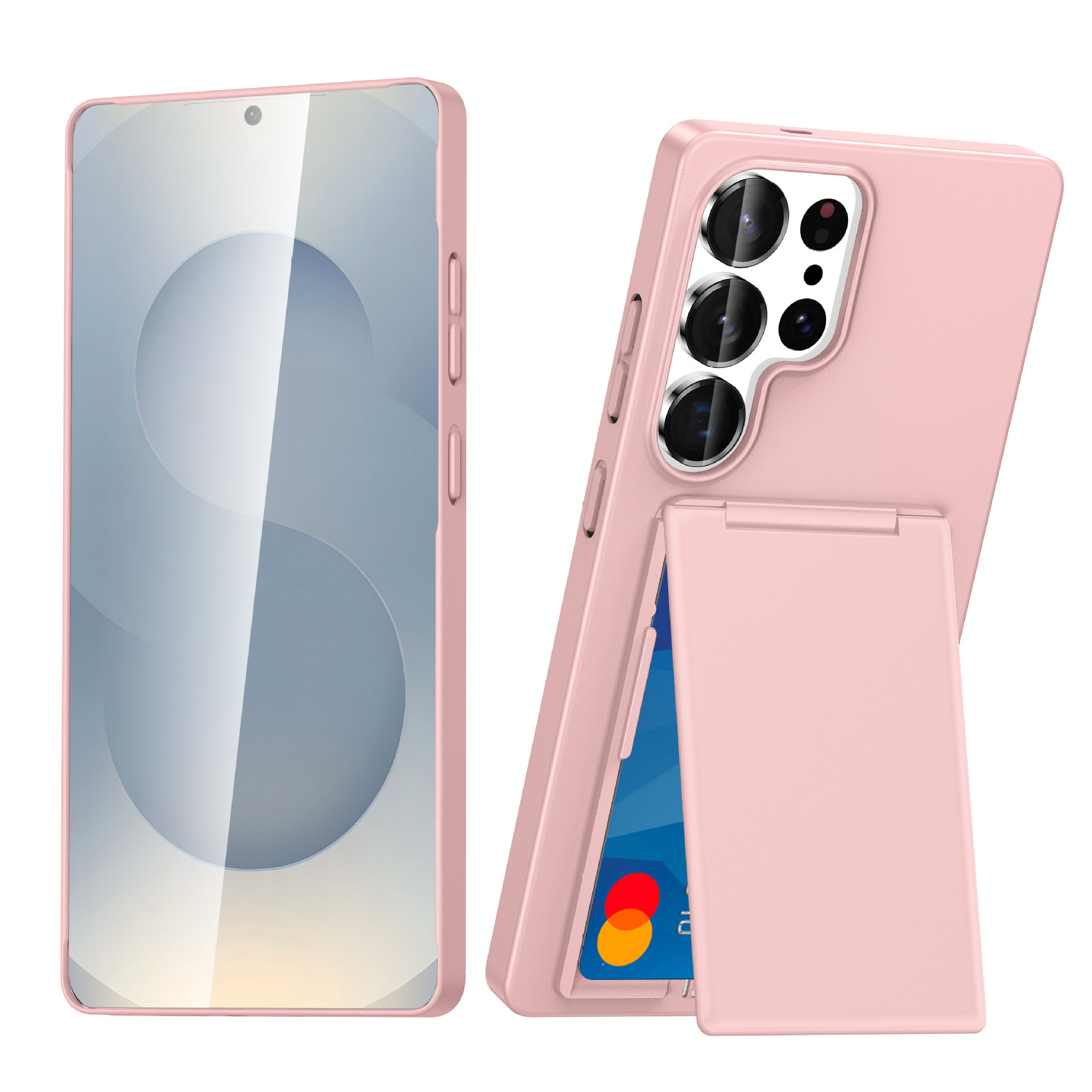Compatible with Samsung S26 Ultra phone case, S25E card holder, S24P business card slot, and S23U drop-proof protective case.