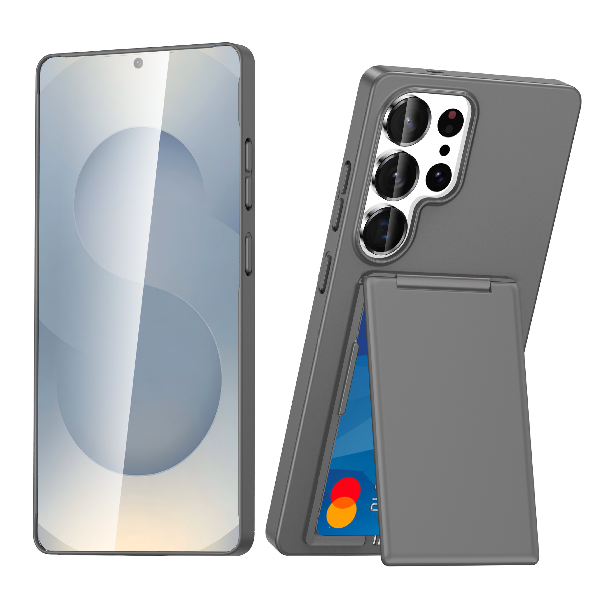 Compatible with Samsung S26 Ultra phone case, S25E card holder, S24P business card slot, and S23U drop-proof protective case.