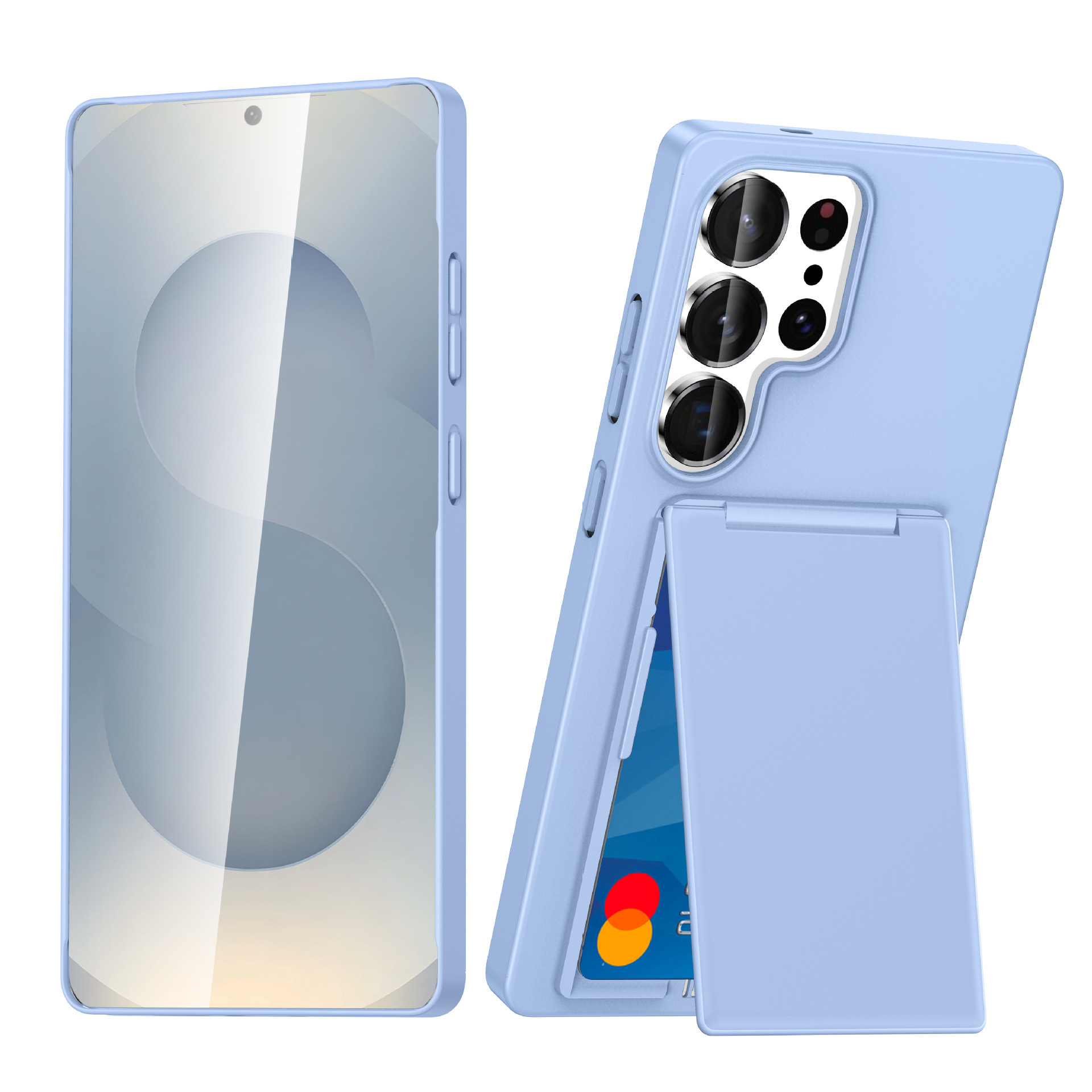 Compatible with Samsung S26 Ultra phone case, S25E card holder, S24P business card slot, and S23U drop-proof protective case.