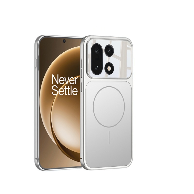 Compatible with OnePlus 15 phone case, wireless charging, built-in strong magnet, instantly transforms into a 17-inch skin-feel AG protective case for OnePlus 15.