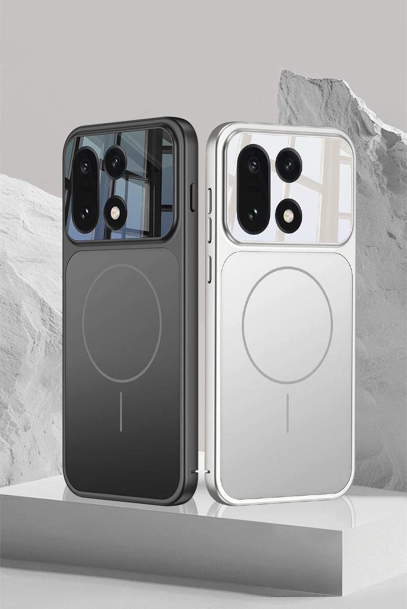 Compatible with OnePlus 15 phone case, wireless charging, built-in strong magnet, instantly transforms into a 17-inch skin-feel AG protective case for OnePlus 15.