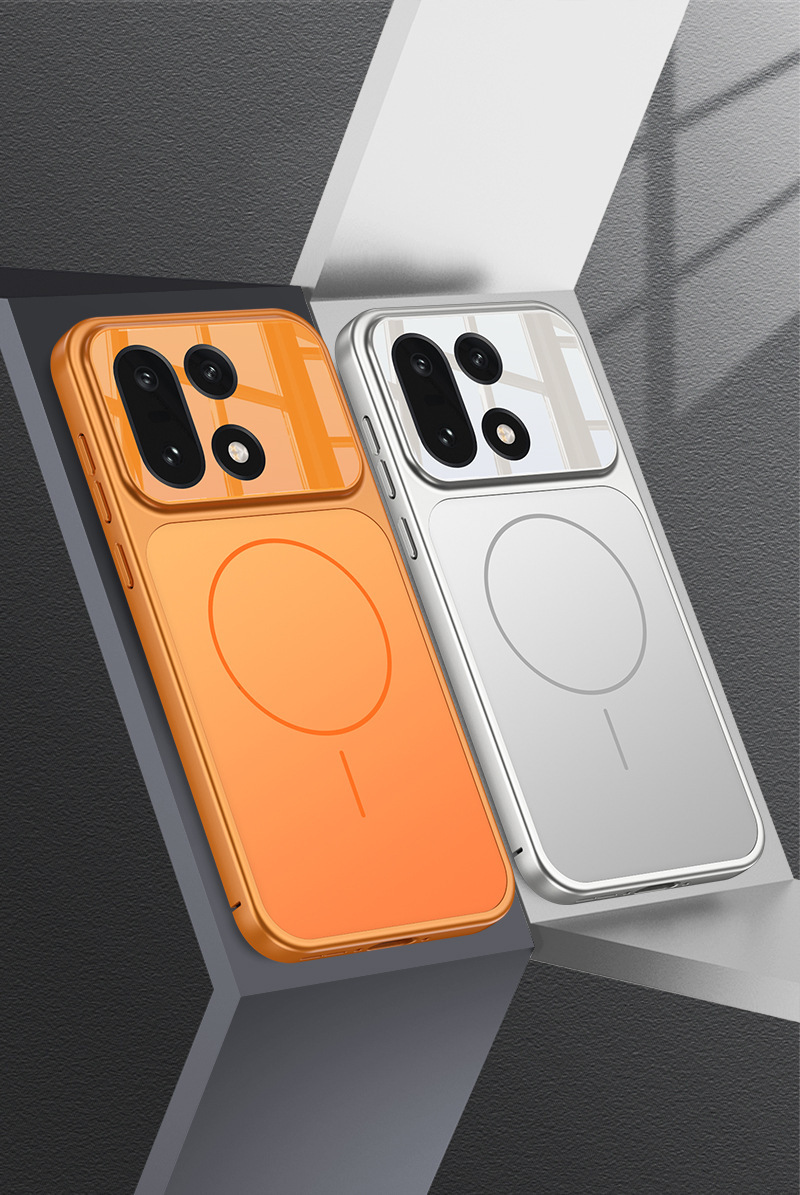 Compatible with OnePlus 15 phone case, wireless charging, built-in strong magnet, instantly transforms into a 17-inch skin-feel AG protective case for OnePlus 15.