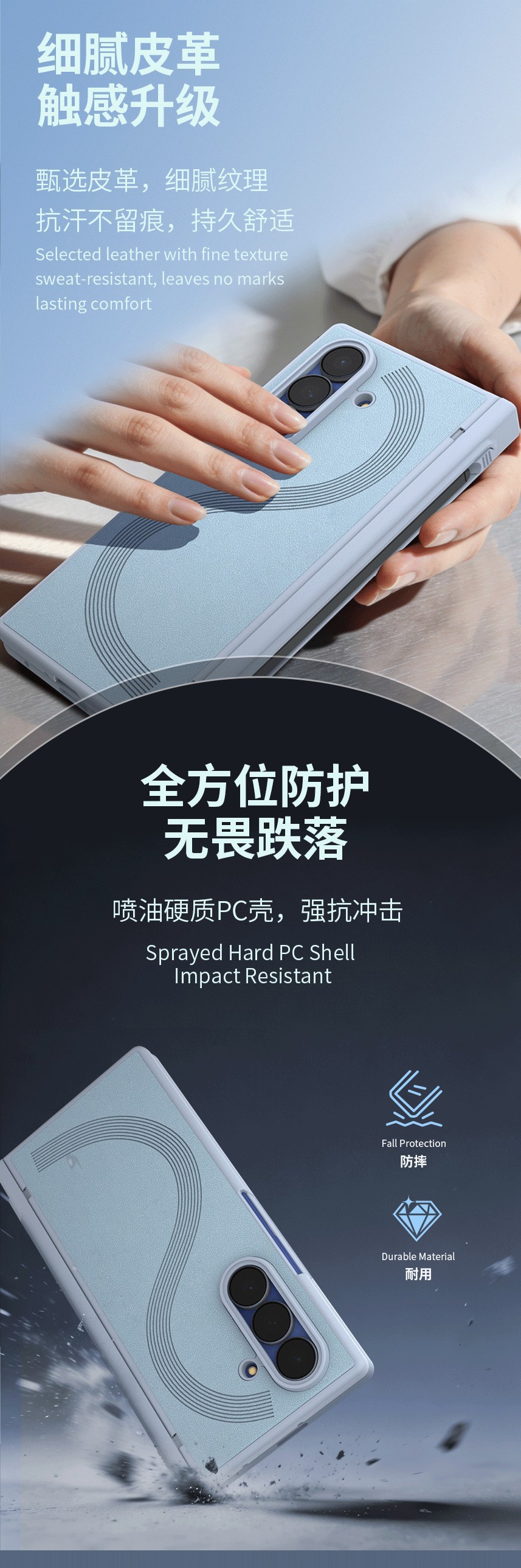 Compatible with Samsung Z Fold7/6 phone case, magnetic hinge, pen slot, includes pen, privacy screen protector, full-coverage protective case, cross-border e-commerce.