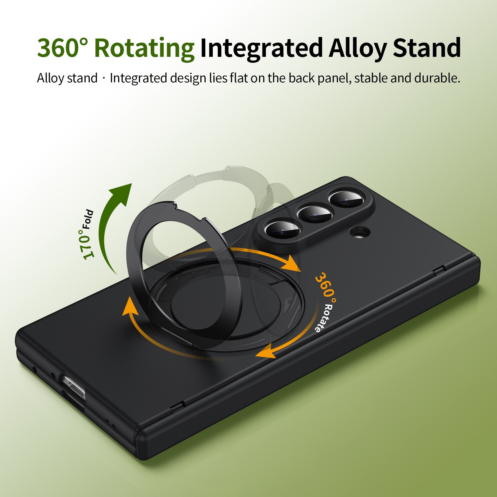 Compatible with Samsung Fold8/7 phone case, 6/5 wireless charging, magnetic swiveling stand, case film, hinge, full-coverage protective case.