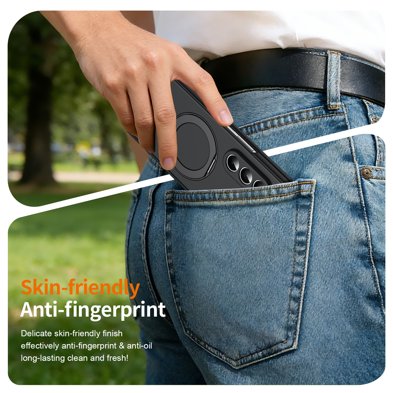 Compatible with Samsung Fold8/7 phone case, 6/5 wireless charging, magnetic swiveling stand, case film, hinge, full-coverage protective case.