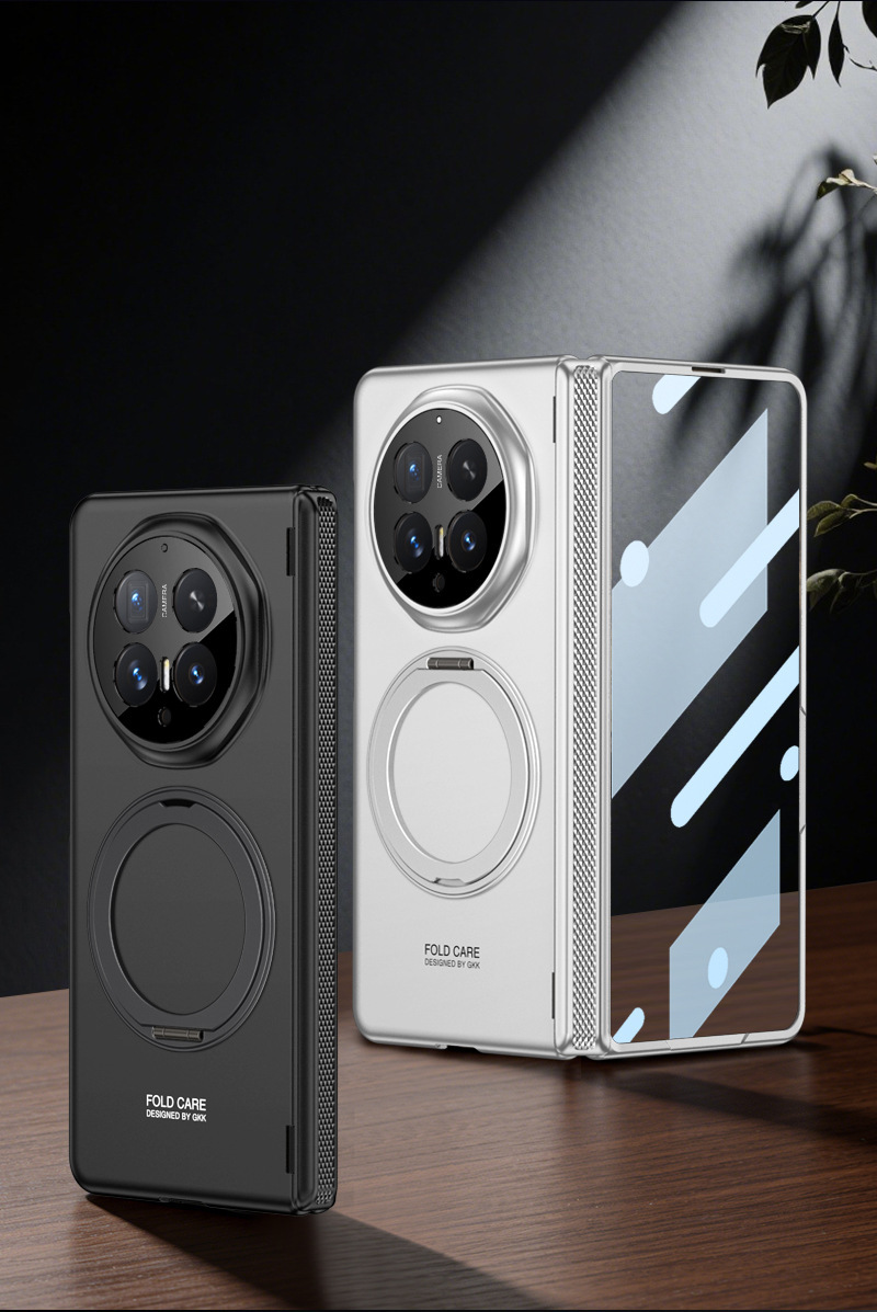 Compatible with Honor Magic V6 phone case, magnetic rotating ring holder, hinge, full-coverage film, ultra-thin protective case