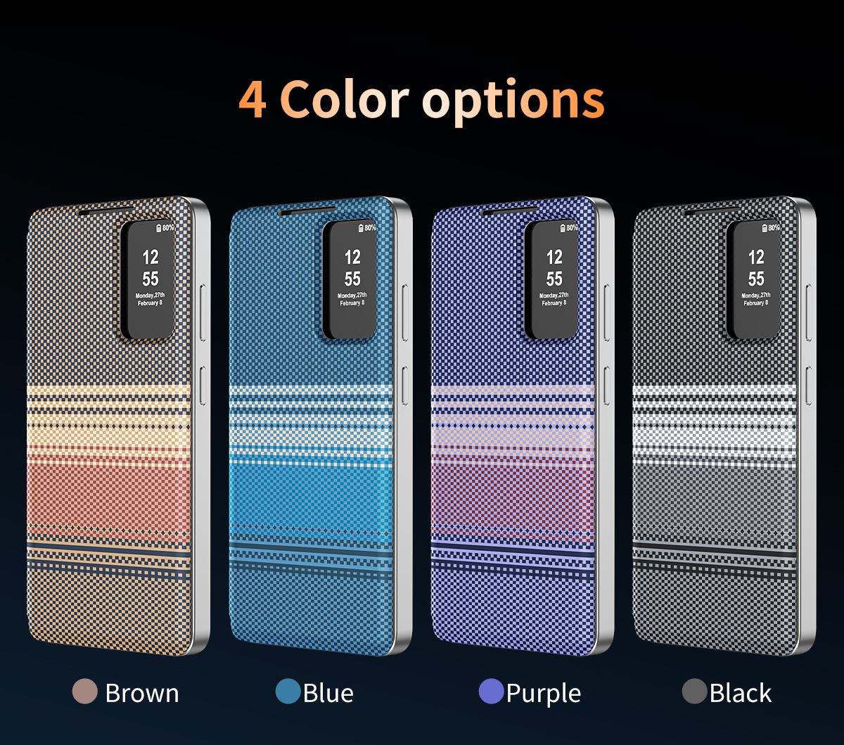 Compatible with Samsung S26 Ultra phone case A57, Smart Window S25P, SIM card slot S24U, vegan leather flip case A36