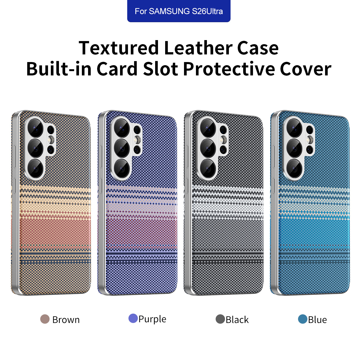 Compatible with Samsung S26 Ultra phone case A57, Smart Window S25P, SIM card slot S24U, vegan leather flip case A36