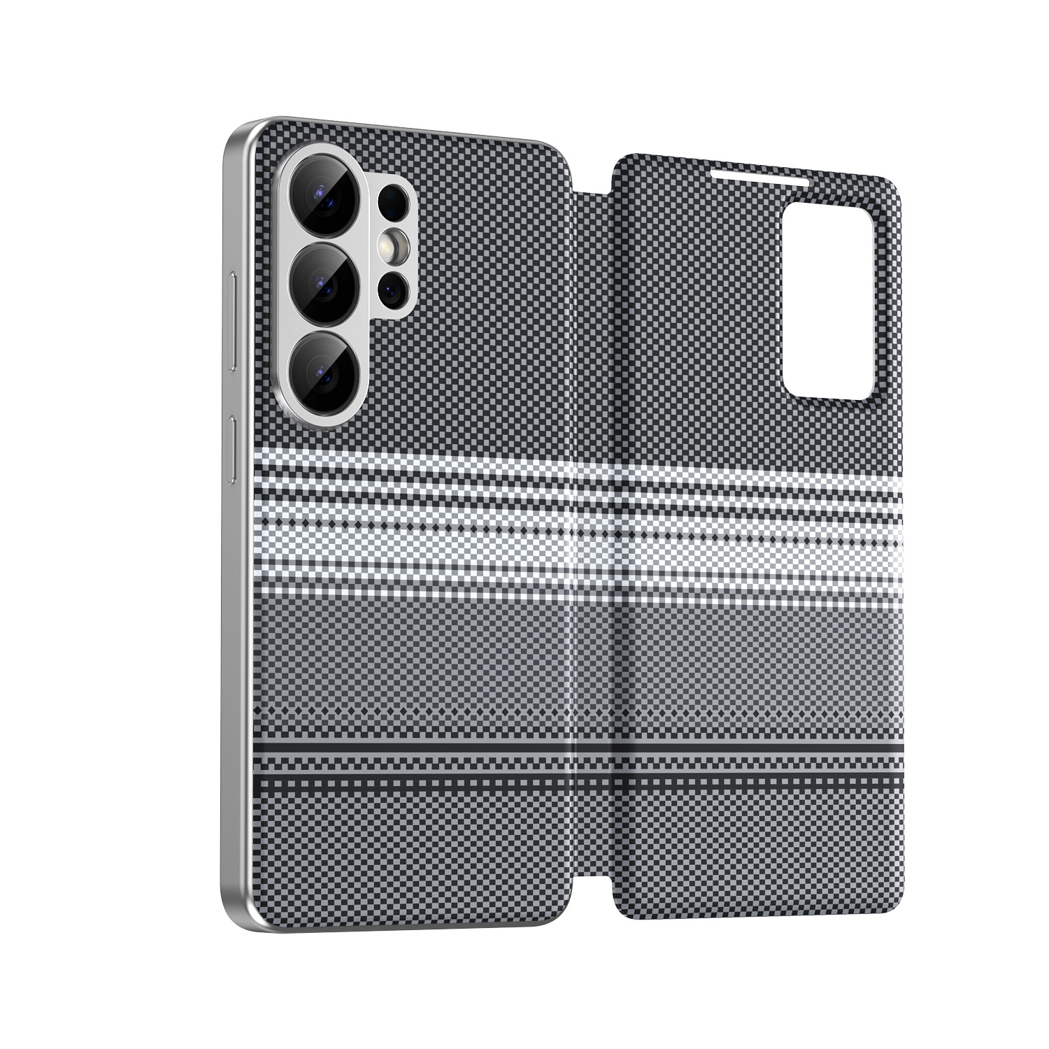 Compatible with Samsung S26 Ultra phone case A57, Smart Window S25P, SIM card slot S24U, vegan leather flip case A36