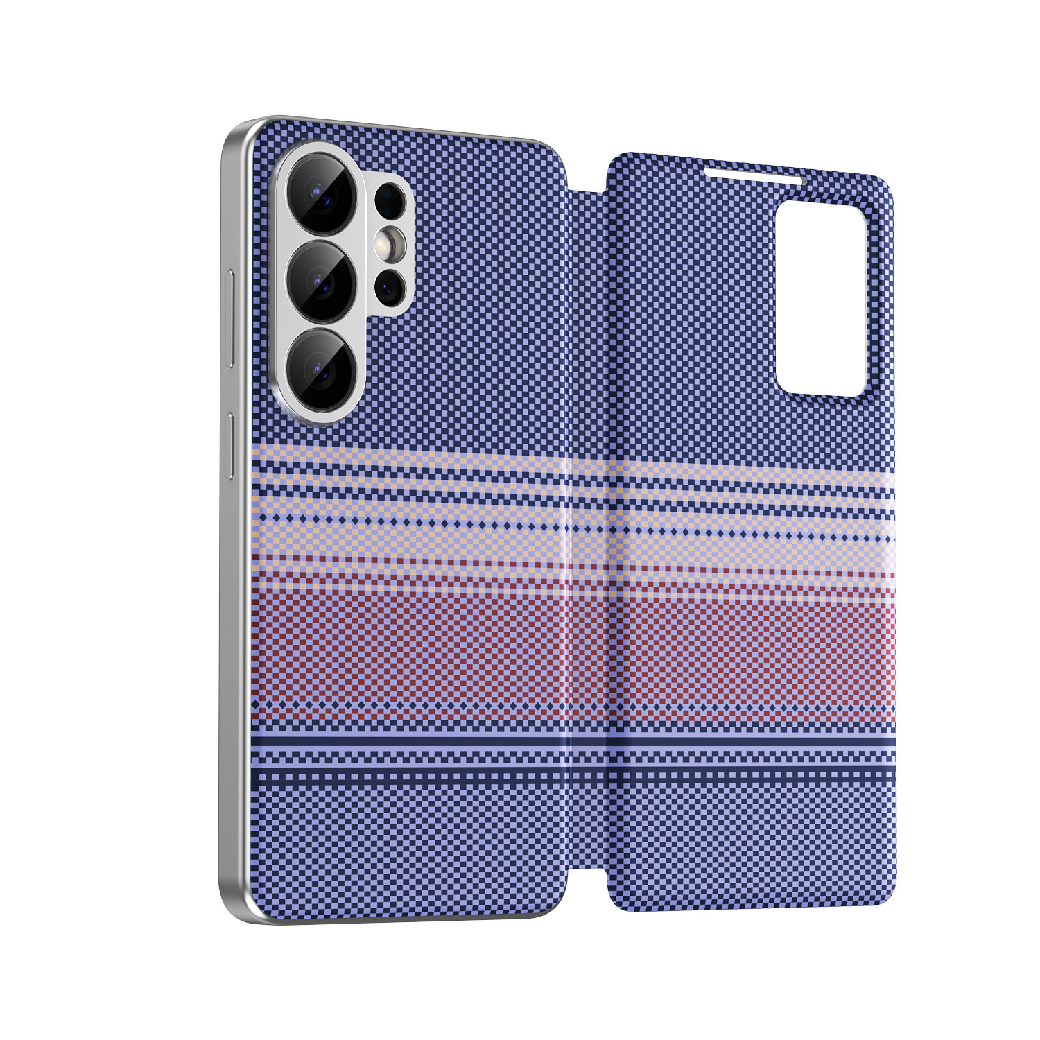 Compatible with Samsung S26 Ultra phone case A57, Smart Window S25P, SIM card slot S24U, vegan leather flip case A36