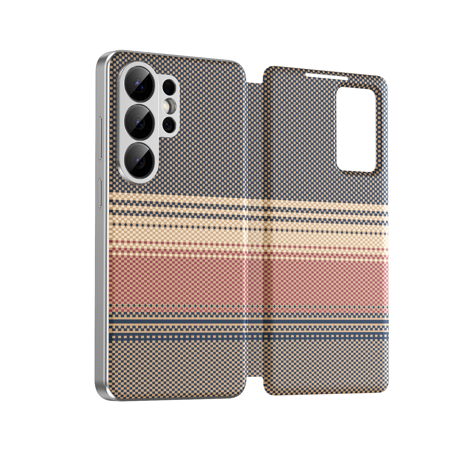 Compatible with Samsung S26 Ultra phone case A57, Smart Window S25P, SIM card slot S24U, vegan leather flip case A36