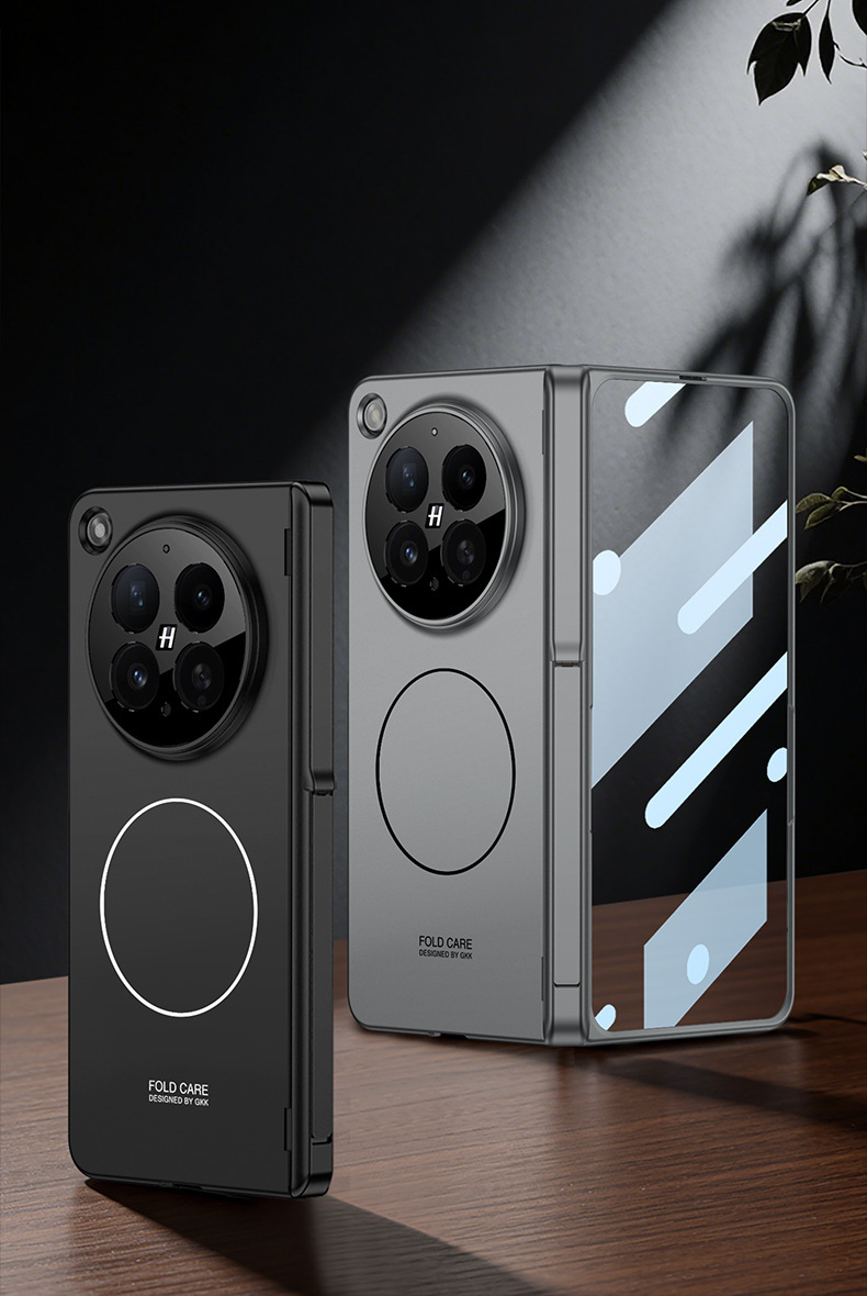 Compatible with OPPO Find N6 phone case, wireless charging, magnetic hinge, side stand, privacy case, full coverage, shockproof case