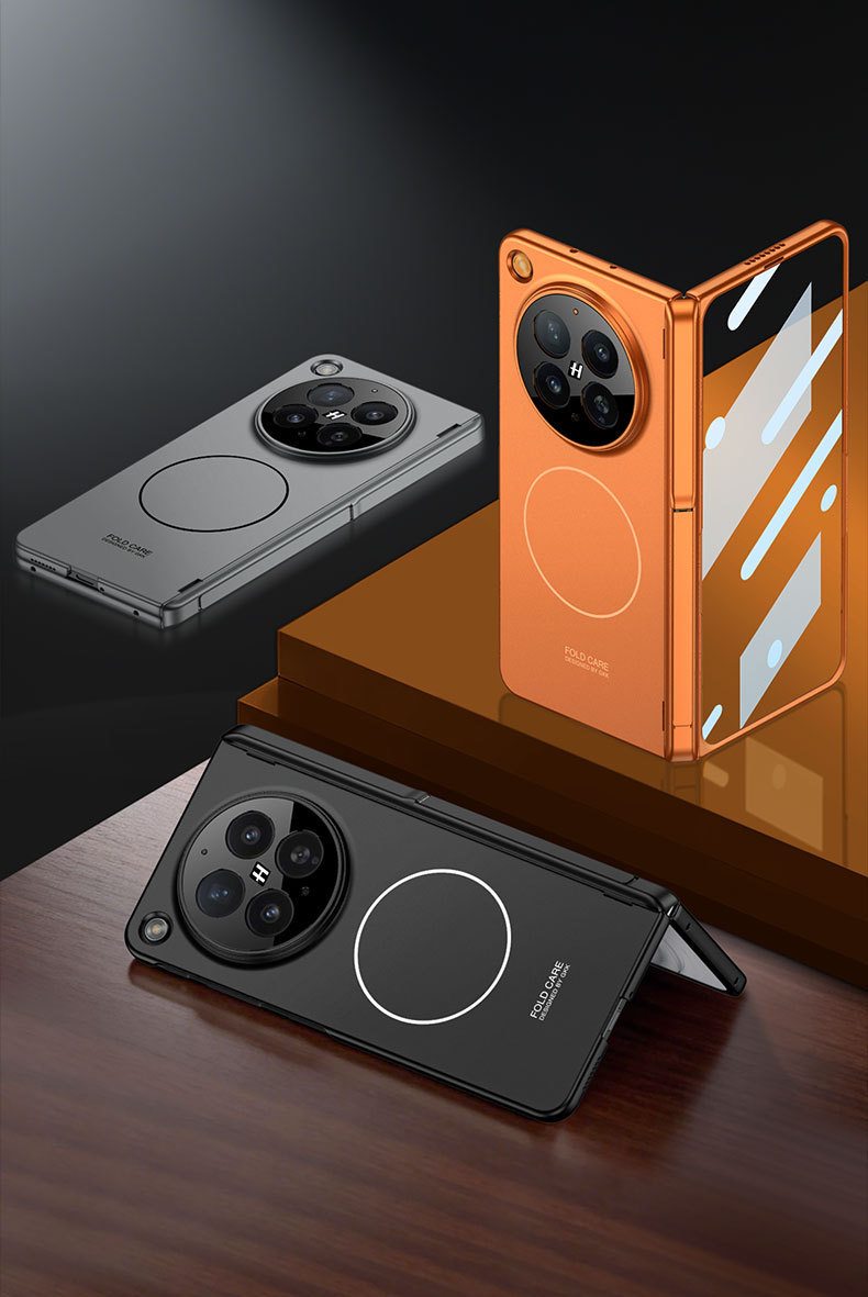 Compatible with OPPO Find N6 phone case, wireless charging, magnetic hinge, side stand, privacy case, full coverage, shockproof case