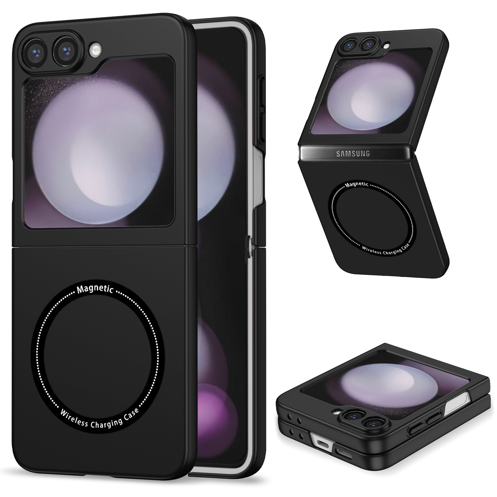 Compatible with Samsung Z Fold8/7/6 phone cases, wireless charging, magnetic traction, Flip7/6/5 foldable screen ultra-thin skin-feel case