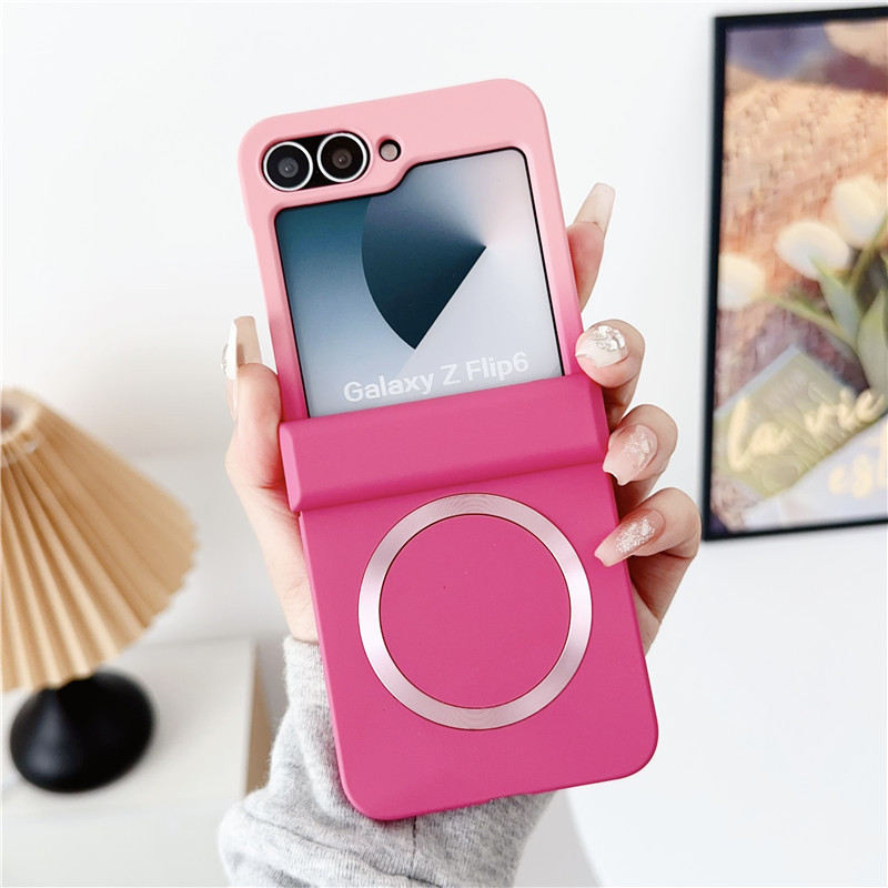 Compatible with Samsung ZFold8/7 phone case, 6/5 wireless charging, magnetic gradient color-blocking Flip7 foldable screen protective case