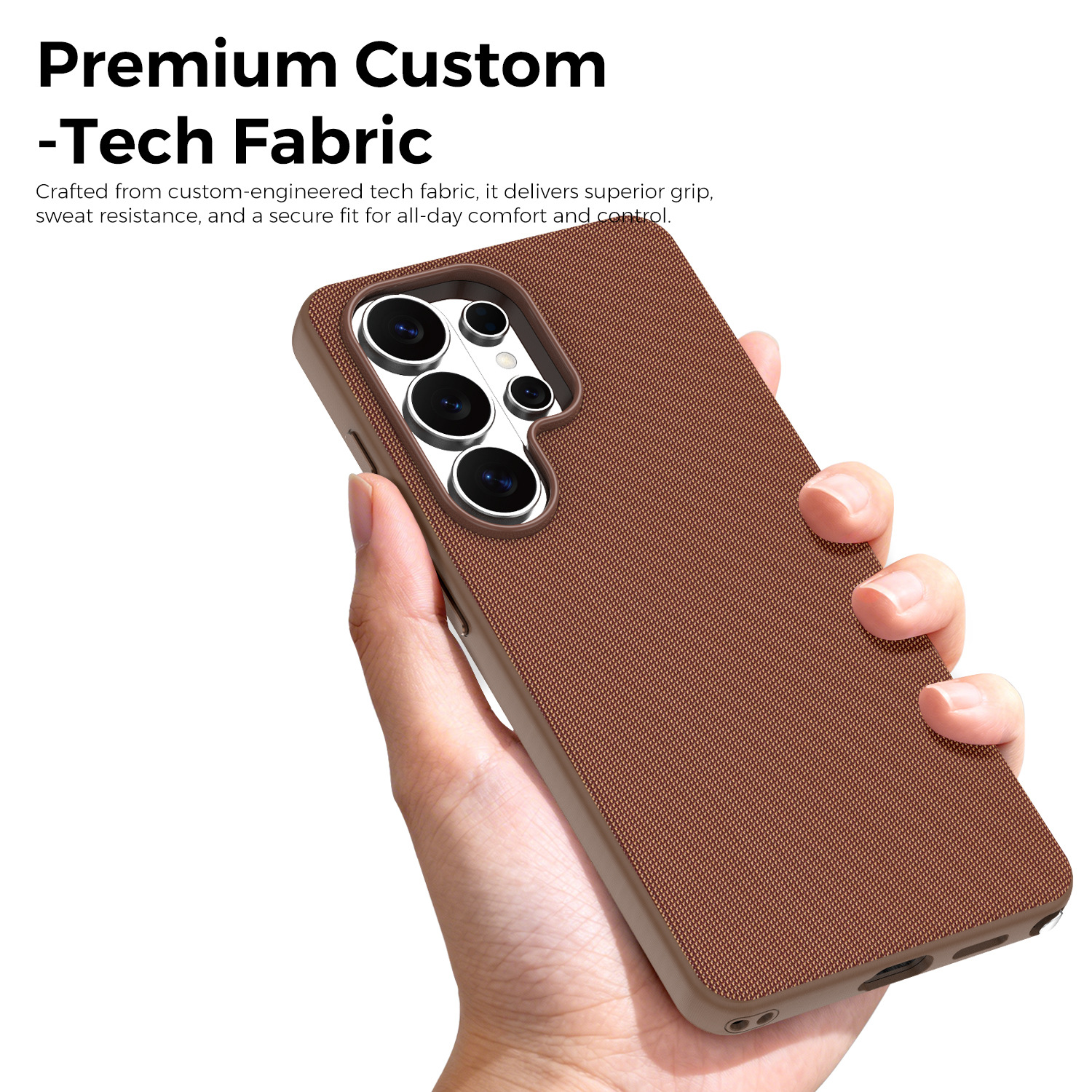 Compatible with Samsung S26 Ultra phone case, S25U wireless charging with built-in magnetic closure, and S24U fabric full-coverage protective case.