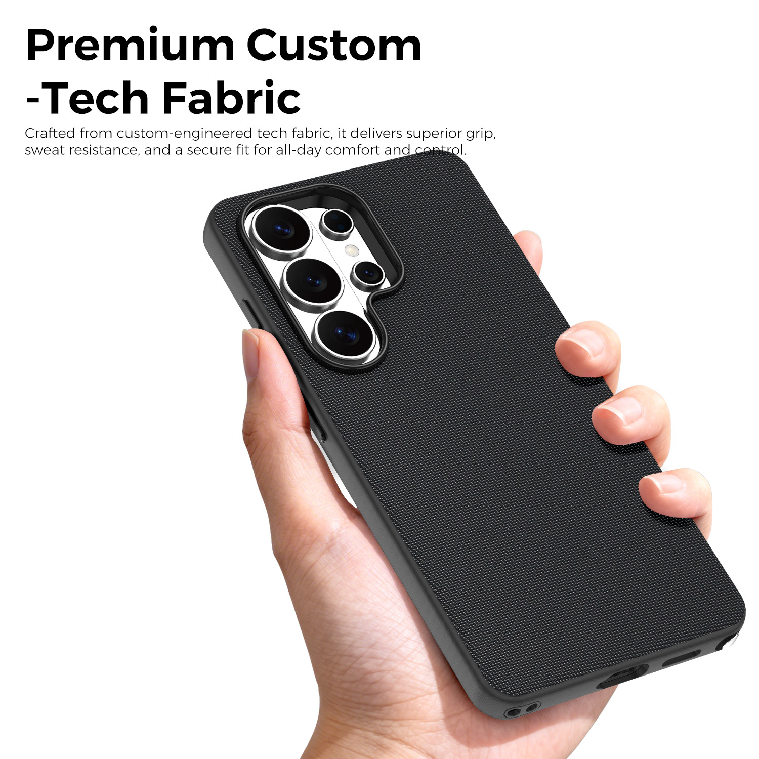 Compatible with Samsung S26 Ultra phone case, S25U wireless charging with built-in magnetic closure, and S24U fabric full-coverage protective case.