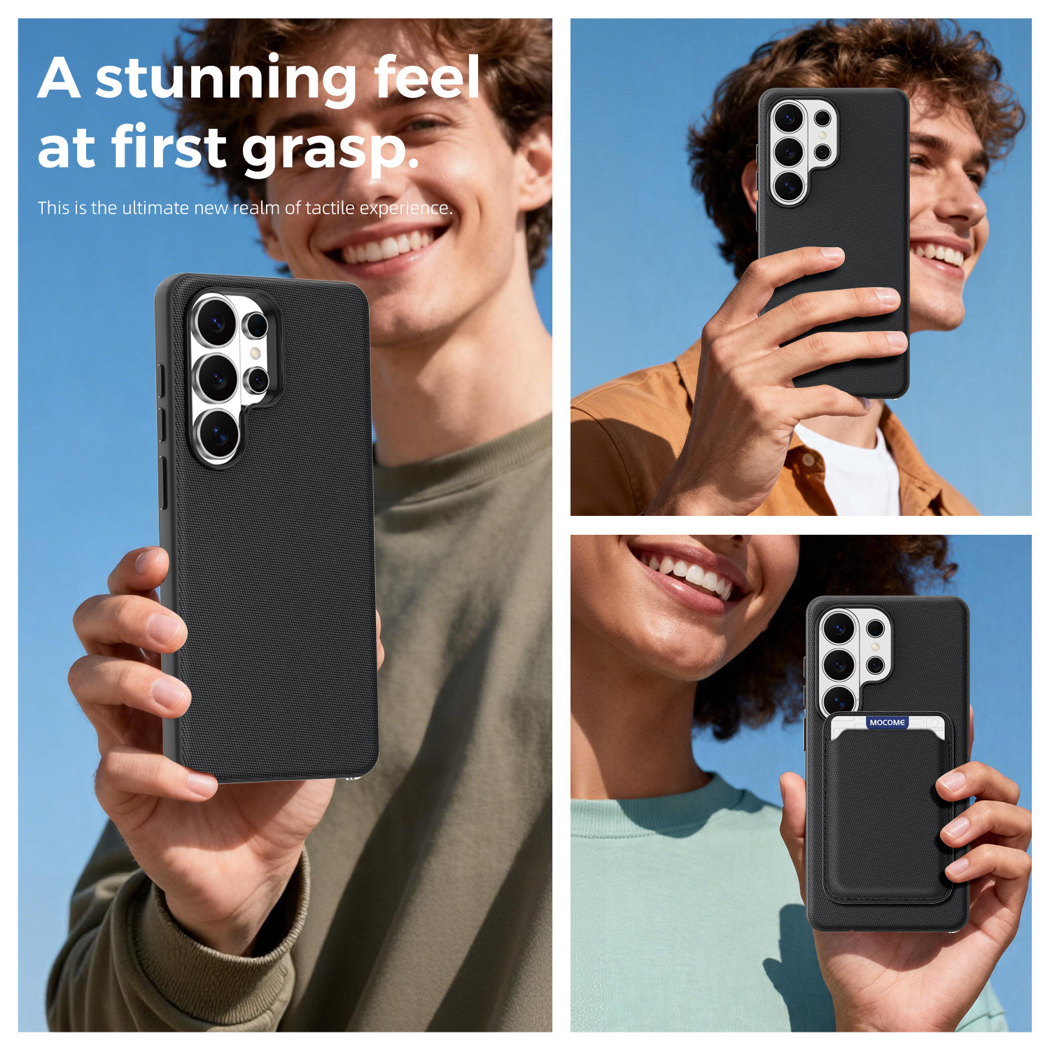 Compatible with Samsung S26 Ultra phone case, S25U wireless charging with built-in magnetic closure, and S24U fabric full-coverage protective case.