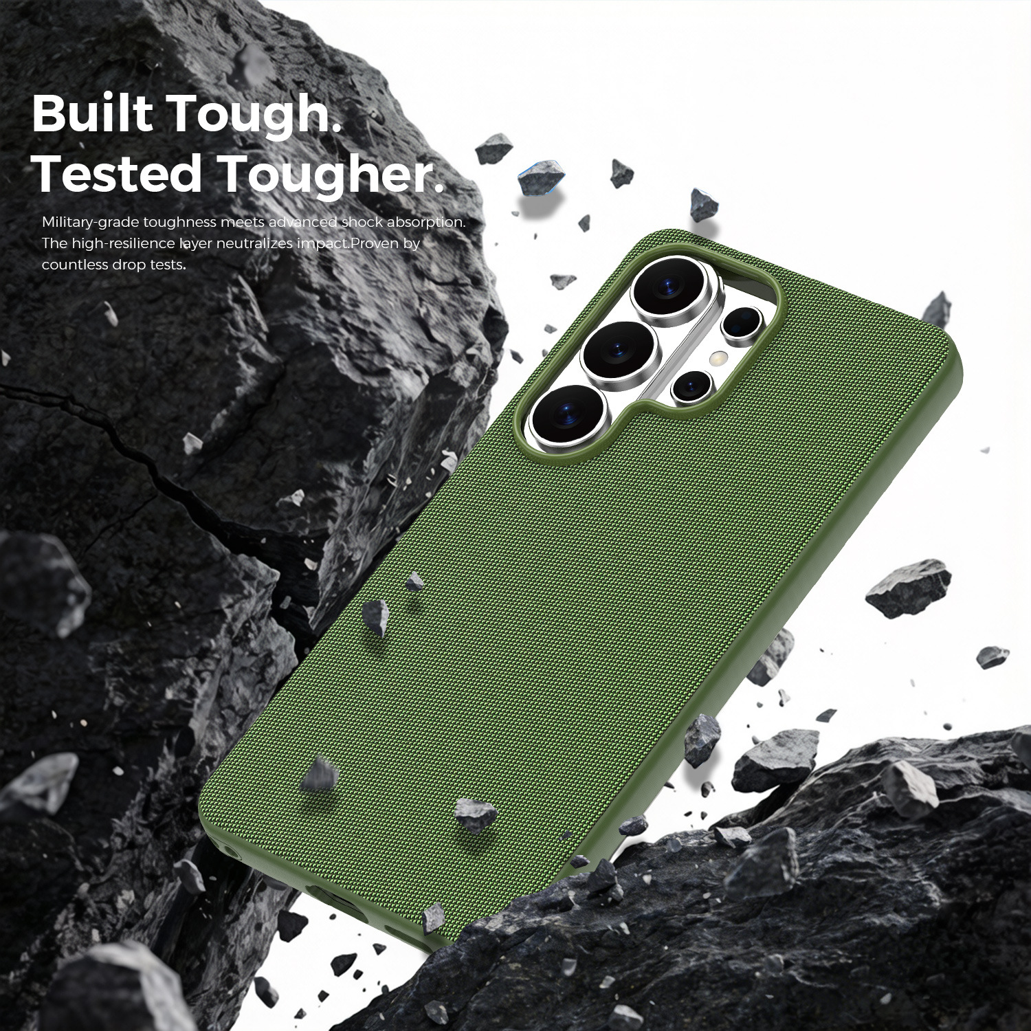 Compatible with Samsung S26 Ultra phone case, S25U wireless charging with built-in magnetic closure, and S24U fabric full-coverage protective case.
