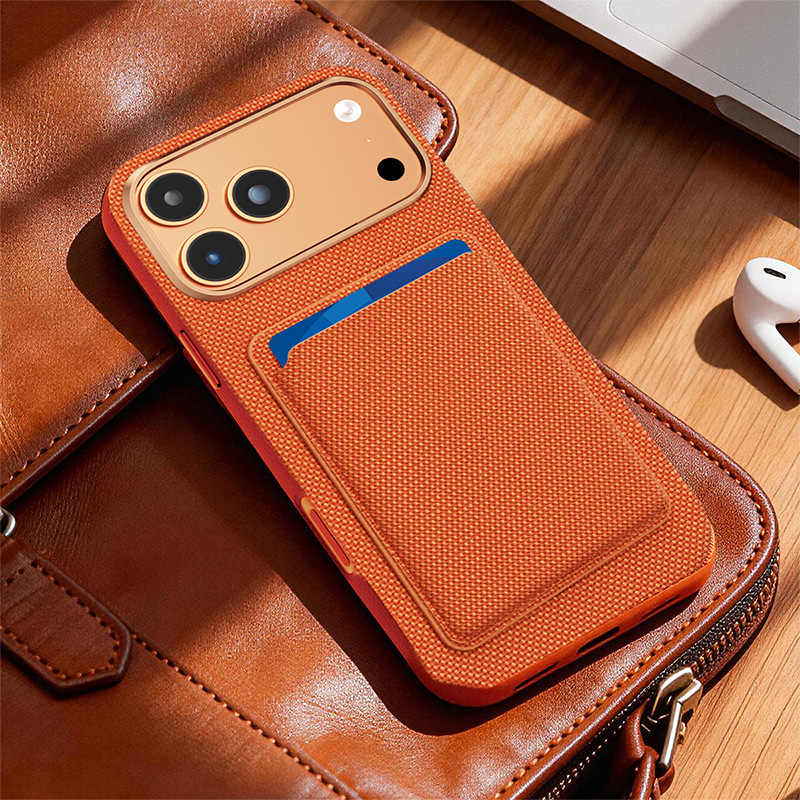 Compatible with Apple 17 Pro Max phone case, 16 Pro magnetic card holder, 15 Plus fabric texture, and 14 anti-drop protective case.