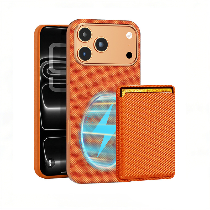 Compatible with Apple 17 Pro Max phone case, 16 Pro magnetic card holder, 15 Plus fabric texture, and 14 anti-drop protective case.