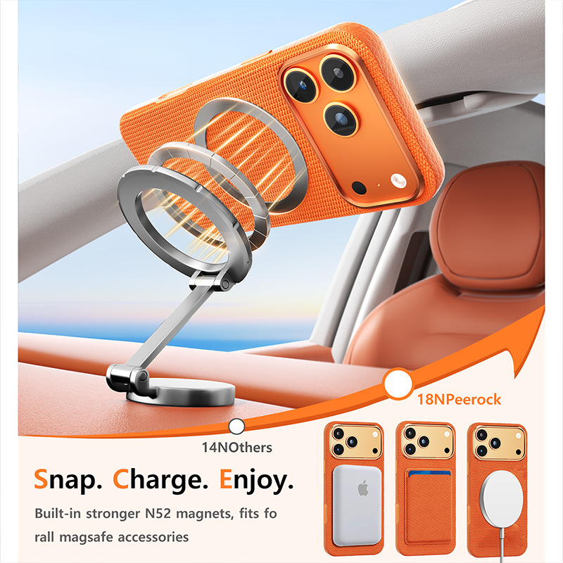 Compatible with Apple 17 Pro Max phone case, 16 Pro magnetic card holder, 15 Plus fabric texture, and 14 anti-drop protective case.