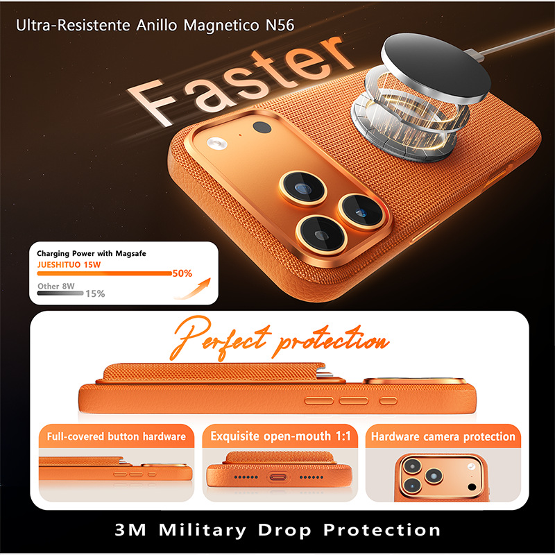 Compatible with Apple 17 Pro Max phone case, 16 Pro magnetic card holder, 15 Plus fabric texture, and 14 anti-drop protective case.