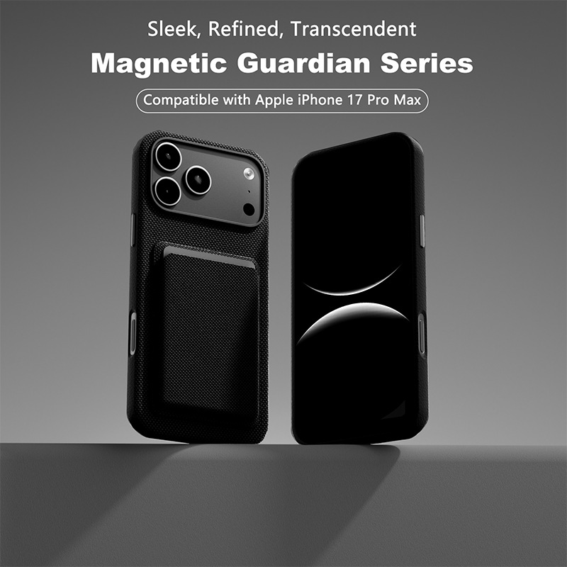 Compatible with Apple 17 Pro Max phone case, 16 Pro magnetic card holder, 15 Plus fabric texture, and 14 anti-drop protective case.