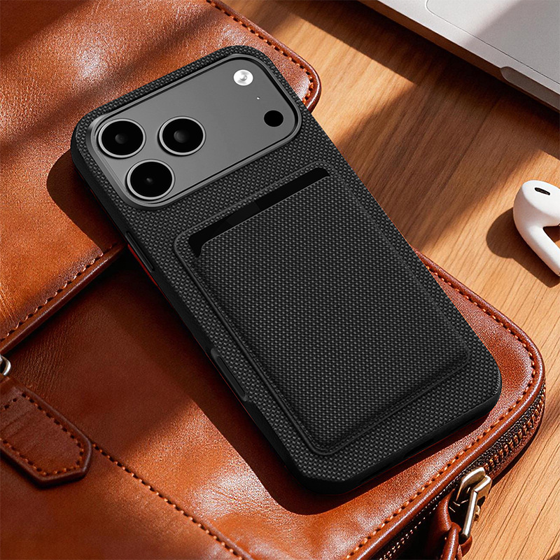 Compatible with Apple 17 Pro Max phone case, 16 Pro magnetic card holder, 15 Plus fabric texture, and 14 anti-drop protective case.