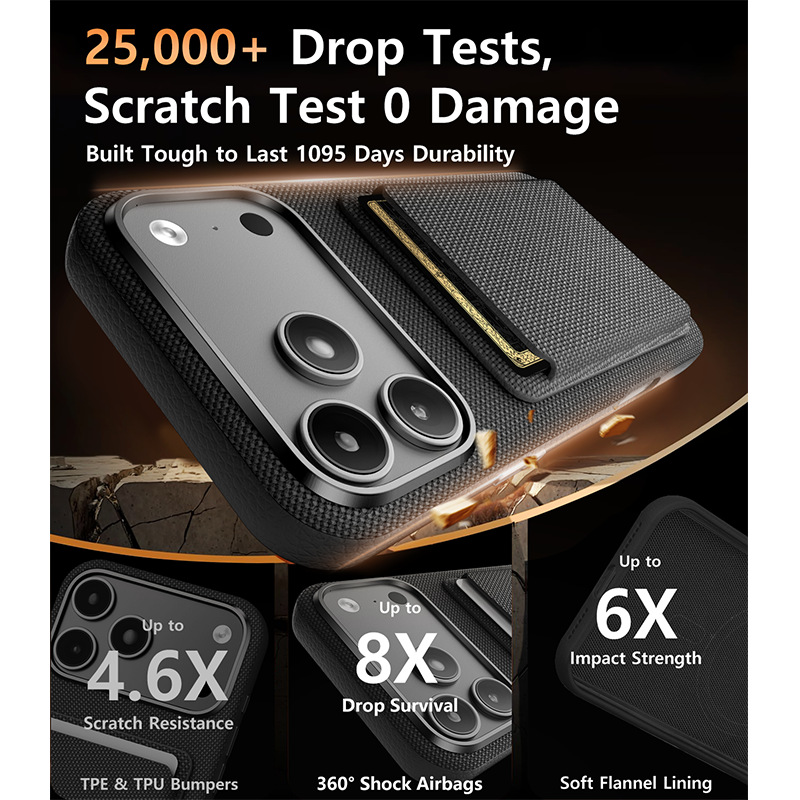 Compatible with Apple 17 Pro Max phone case, 16 Pro magnetic card holder, 15 Plus fabric texture, and 14 anti-drop protective case.