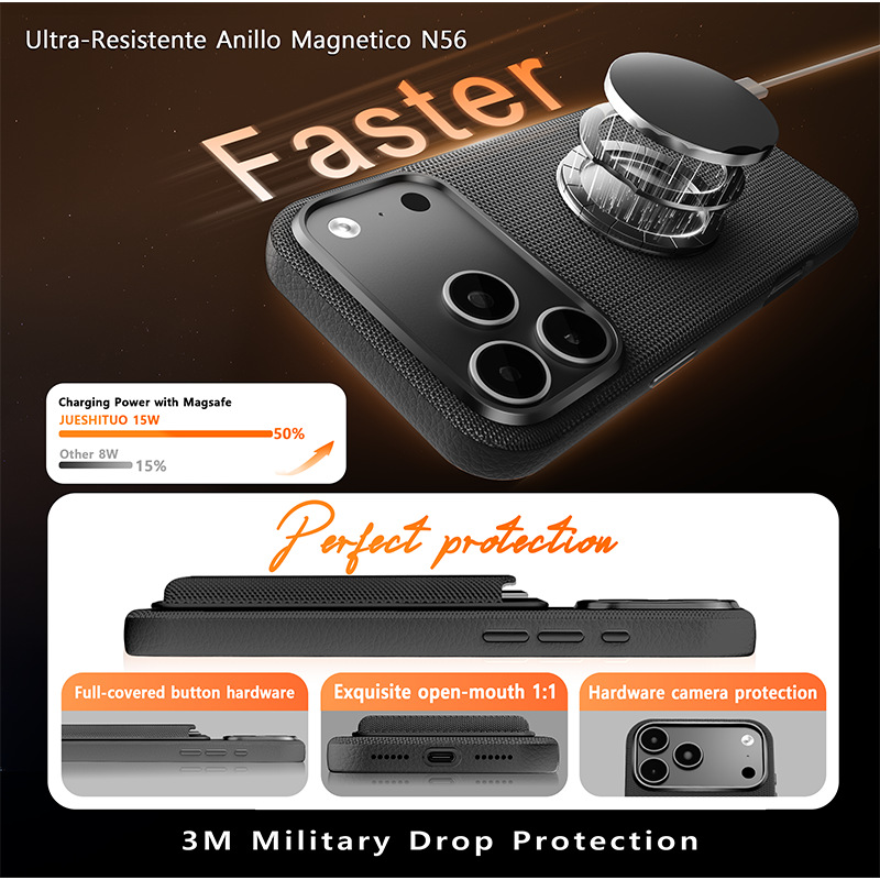 Compatible with Apple 17 Pro Max phone case, 16 Pro magnetic card holder, 15 Plus fabric texture, and 14 anti-drop protective case.