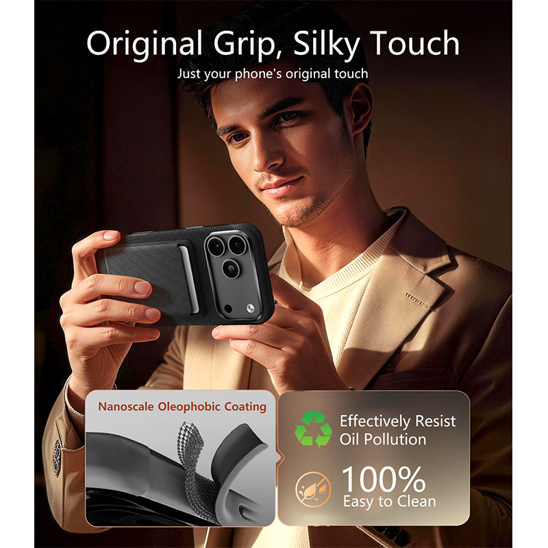 Compatible with Apple 17 Pro Max phone case, 16 Pro magnetic card holder, 15 Plus fabric texture, and 14 anti-drop protective case.