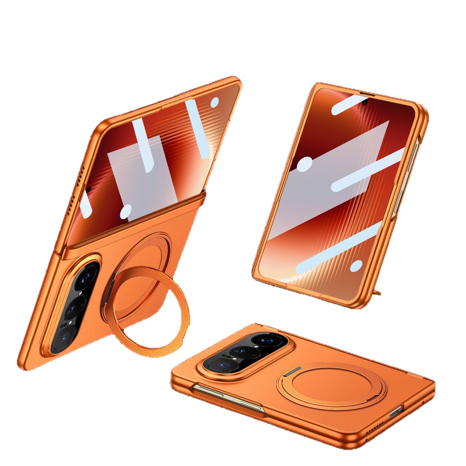 Compatible with Huawei PuraXMax phone case, rotating stand, wireless charging, magnetic swivel, full-coverage protective case.