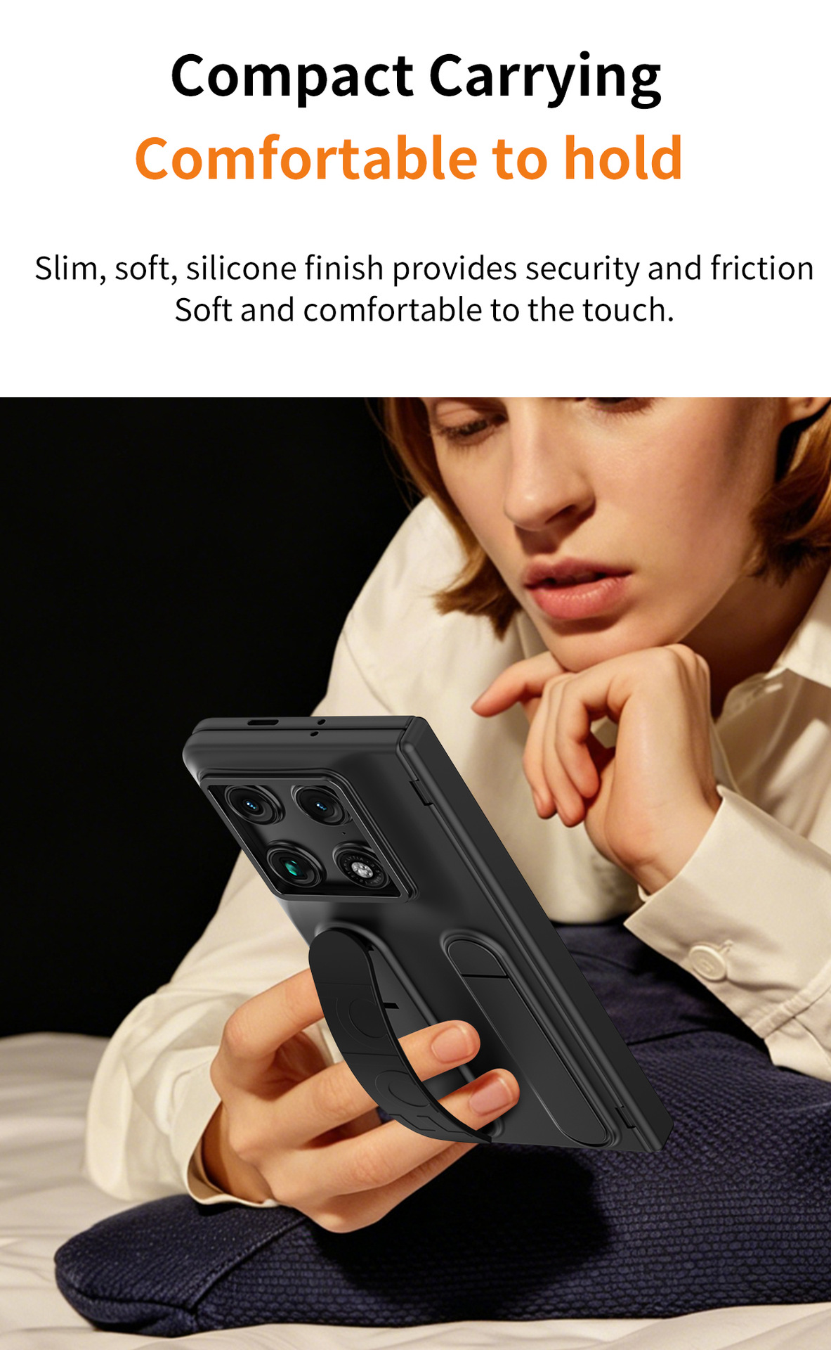 Compatible with Moto Razr Fold folding phone case, card slot holder, wrist strap, hinge case, screen protector, full-coverage protective case