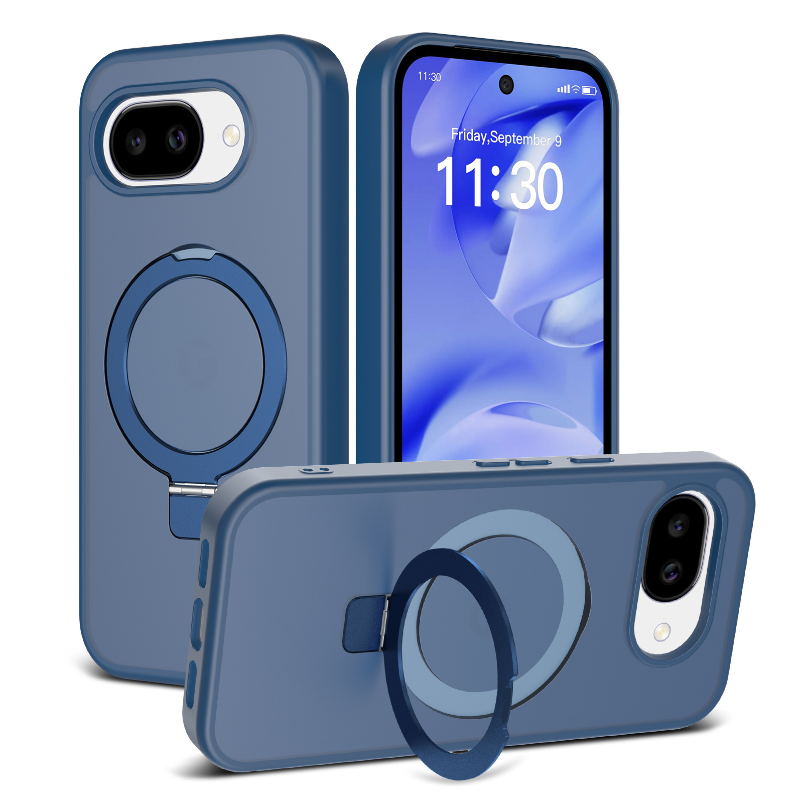 Compatible with Google 10 Pro XL phone case, MagSafe magnetic stand, Pixel 9A full-coverage drop-proof protective case.