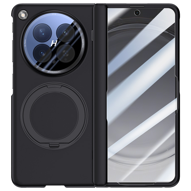 Compatible with OPPO Find N6 phone case, wireless charging, magnetic 360° rotating stand, full-coverage protective case with central axis.