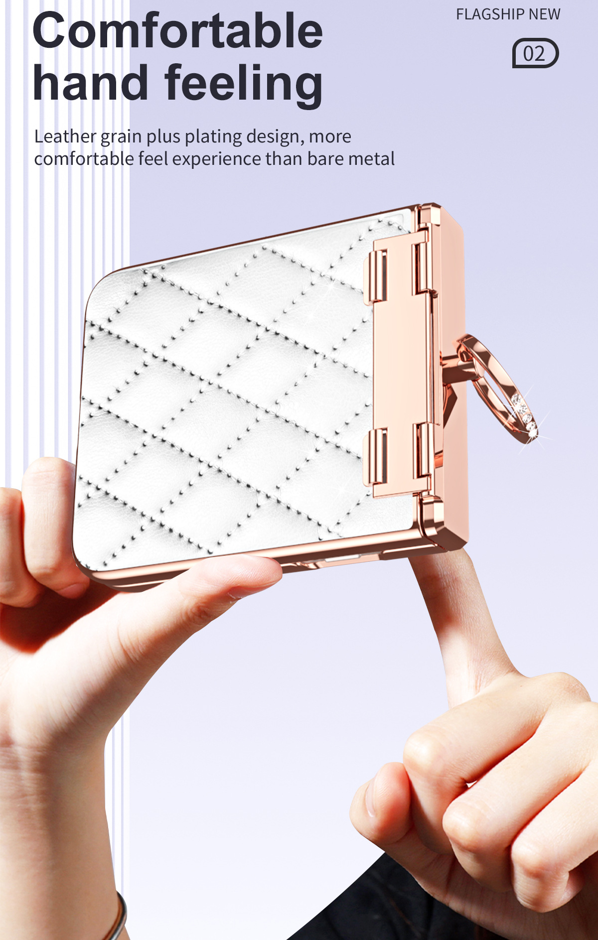 Compatible with Moto 70 Ultra phone case, Motorola 60/50U vegan leather electroplated ring case, full-coverage protection.