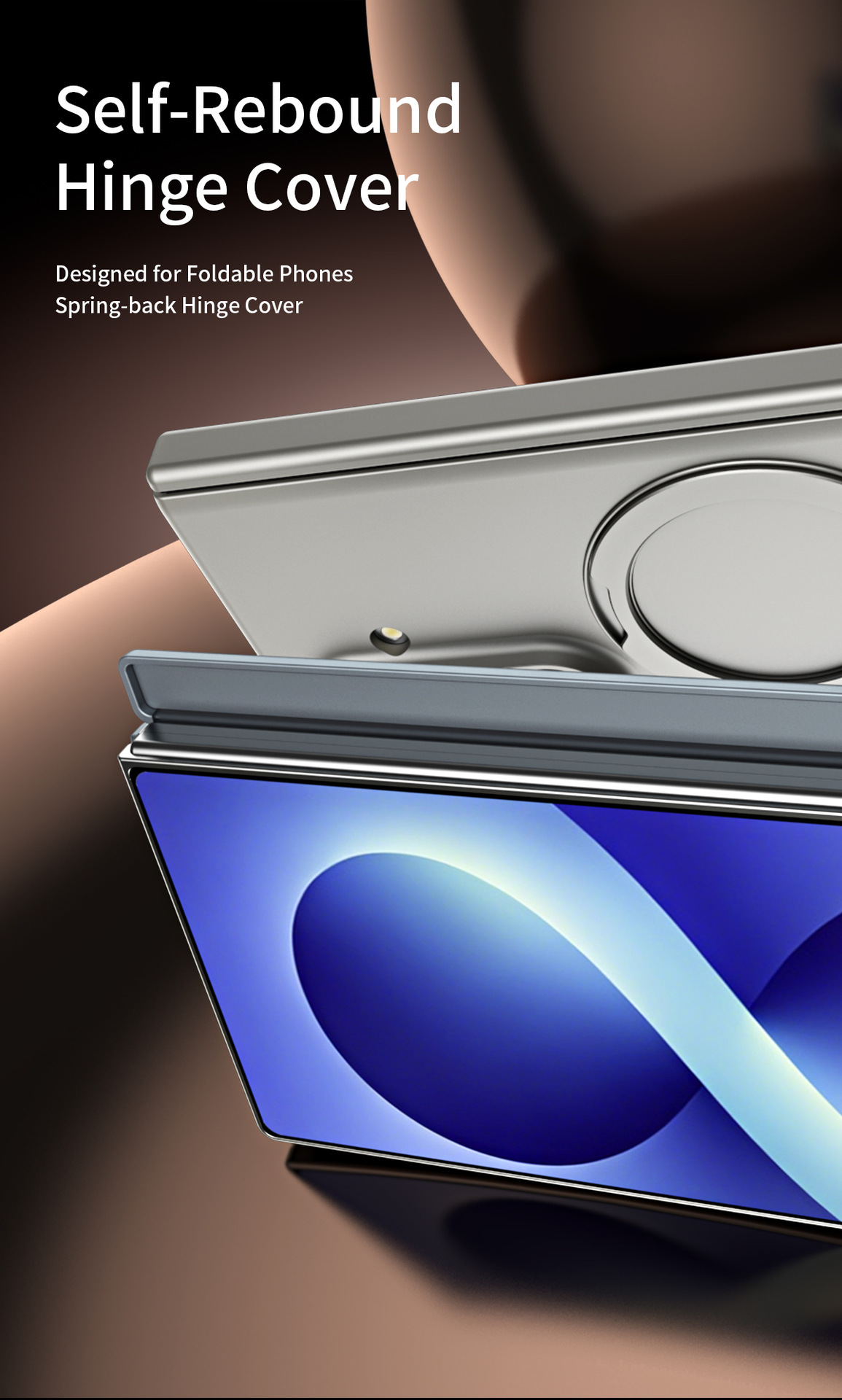 Compatible with Samsung Z Fold8/7 phone case 6/5/4, wireless charging, magnetic 360° stand, full-coverage protective case for central axis.